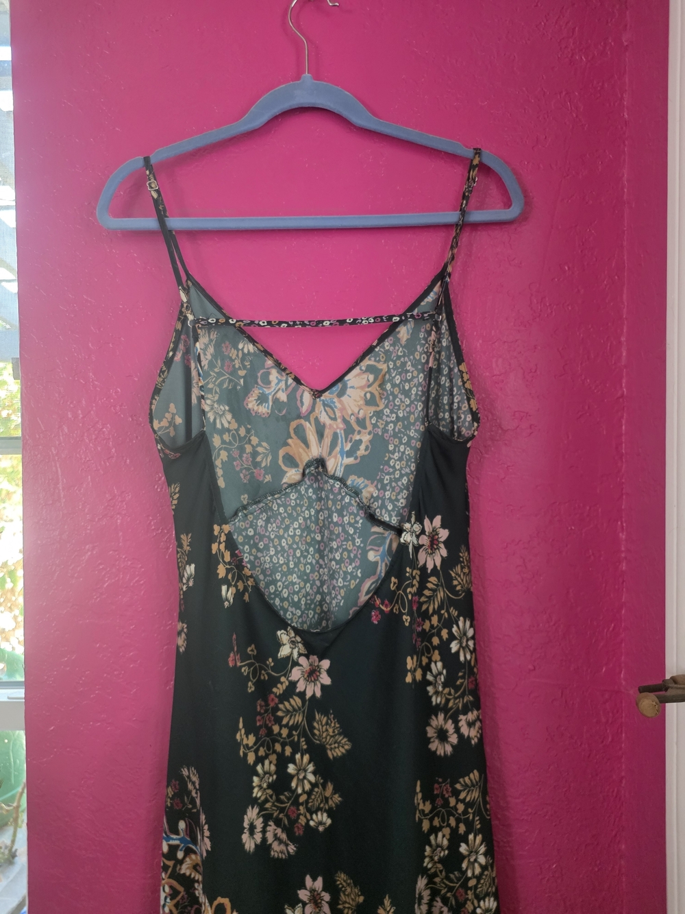 Free People Emerald Green Floral Slip Maxi Dress - Picture 12 of 14
